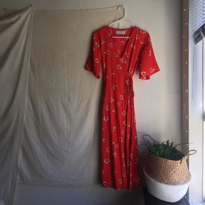 Faithfull the Brand x Anthropologie Red Dress